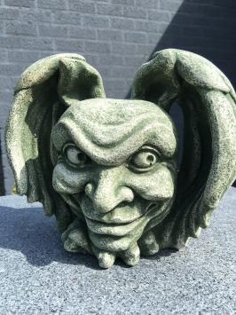 Der Teufel- Gargoyle- Wanddekoration -  mittelalterliche Figur